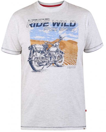 D555 LANGDON Printed T-Shirt - Magliette - Magliette Uomo Taglie Forti