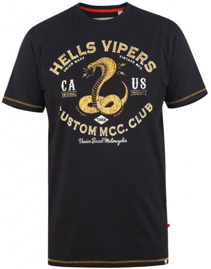 D555 WOOTON Printed T-Shirt - Magliette - Magliette Uomo Taglie Forti