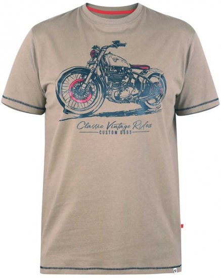 D555 RAMSGATE Printed T-Shirt - Magliette - Magliette Uomo Taglie Forti