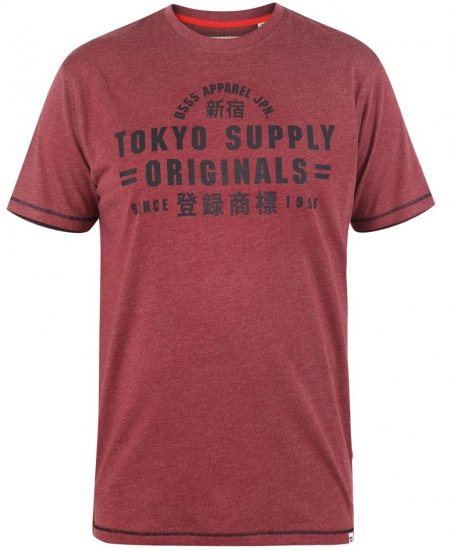 D555 LINTON Printed T-Shirt - Magliette - Magliette Uomo Taglie Forti