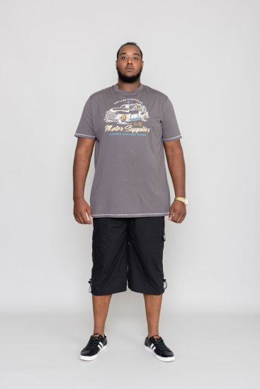 D555 BARMING Printed T-Shirt - Magliette - Magliette Uomo Taglie Forti
