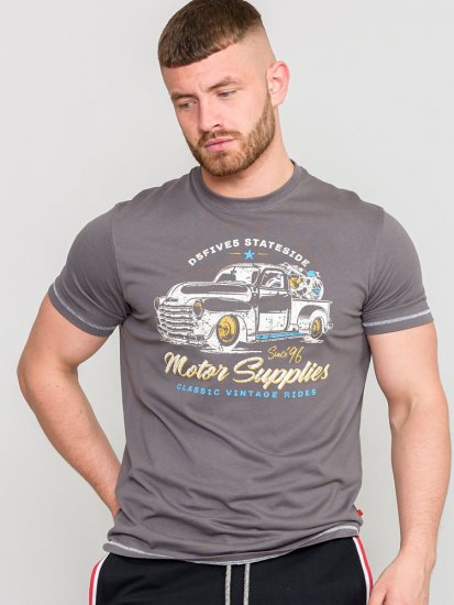 D555 BARMING Printed T-Shirt - Magliette - Magliette Uomo Taglie Forti