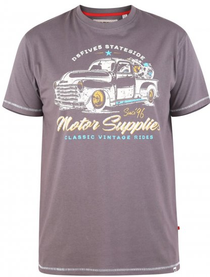 D555 BARMING Printed T-Shirt - Magliette - Magliette Uomo Taglie Forti