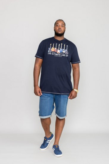 D555 PICKEMHAM Printed T-Shirt - Magliette - Magliette Uomo Taglie Forti