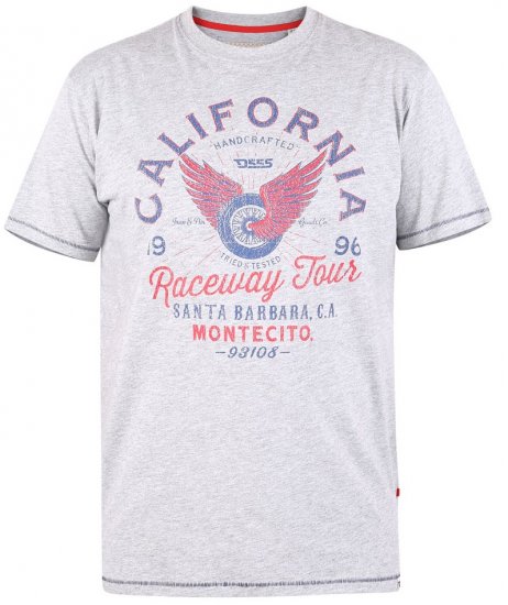 D555 BARTON Printed T-Shirt - Magliette - Magliette Uomo Taglie Forti