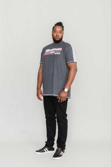 D555 SOHO American Number Plate T-Shirt - Magliette - Magliette Uomo Taglie Forti