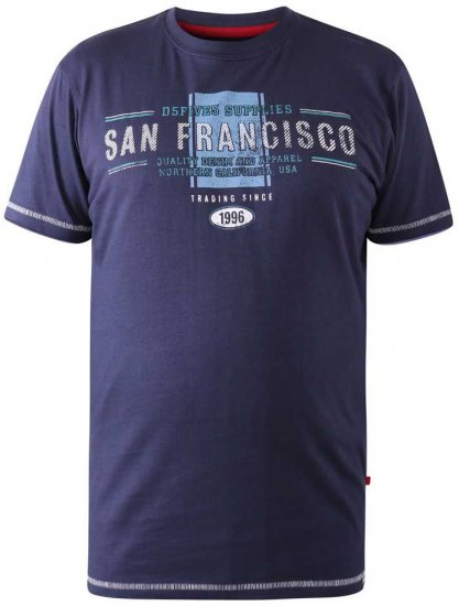 D555 WANSTEAD San Francisco T-Shirt - Magliette - Magliette Uomo Taglie Forti