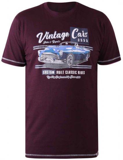D555 BUCKHURST Vintage Cars T-Shirt - Magliette - Magliette Uomo Taglie Forti