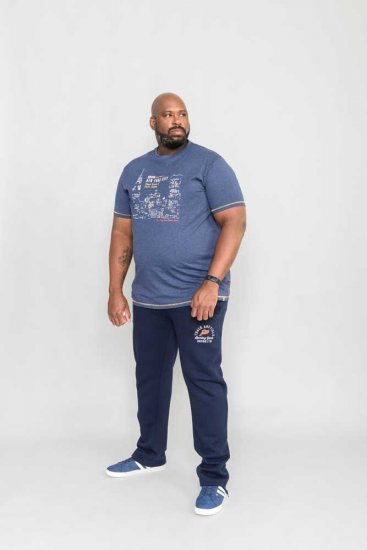 D555 DEBDEN NYC Night Skyline T-Shirt - Magliette - Magliette Uomo Taglie Forti