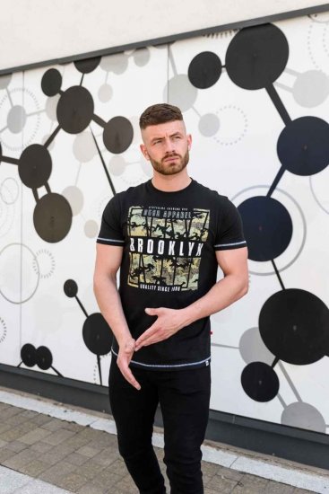 D555 BRICKET Camo Brooklyn T-Shirt - Magliette - Magliette Uomo Taglie Forti