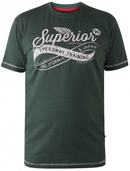 D555 WHITECHAPEL Superior Speedway T-Shirt - Magliette - Magliette Uomo Taglie Forti