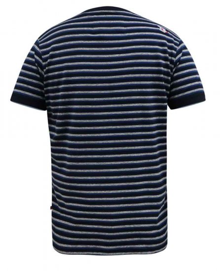 D555 Beamont Jacquard Stripe T-Shirt - Magliette - Magliette Uomo Taglie Forti