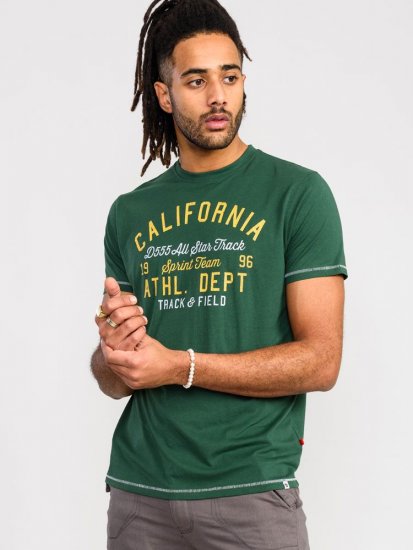 D555 Parnwell California Athletics Printed T-Shirt - Magliette - Magliette Uomo Taglie Forti