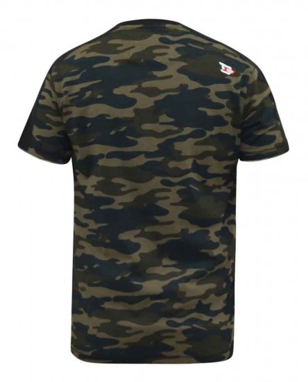 D555 Sullivan Ao Camo T-Shirt With Chest Print - Magliette - Magliette Uomo Taglie Forti