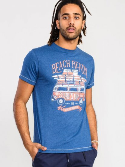 D555 Tavistock Official VW Surf'S Up Printed T-Shirt - Magliette - Magliette Uomo Taglie Forti