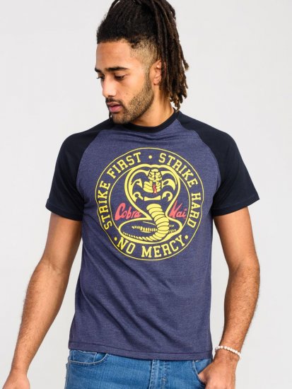 D555 Steeple Official Cobra Kai Printed T-Shirt - Magliette - Magliette Uomo Taglie Forti