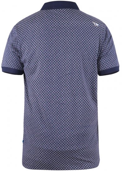 D555 AXFORD Print Polo Shirt - Polo - Polo Uomo Taglie Forti