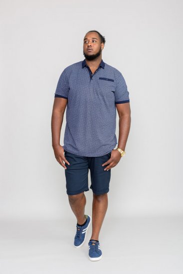D555 AXFORD Print Polo Shirt - Polo - Polo Uomo Taglie Forti