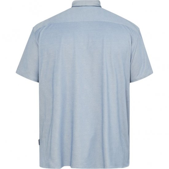 North Latitude 61116 Camicia Piqué Melange a Maniche Corte Blu - Polo - Polo Uomo Taglie Forti