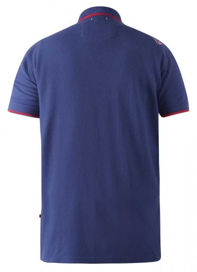 D555 Canning Chest Embroidery Polo Shirt Denim - Polo - Polo Uomo Taglie Forti