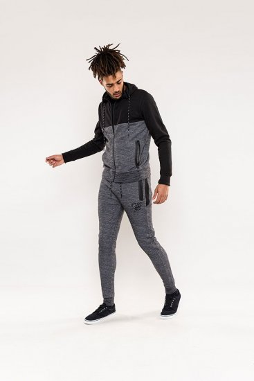 D555 Finnley Couture Hoody With Chest Embroidery Black - Felpe & felpe con cappuccio - Felpe & Felpe con Cappuccio Uomo Taglie Forti