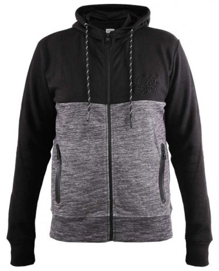 D555 Finnley Couture Hoody With Chest Embroidery Black - Felpe & felpe con cappuccio - Felpe & Felpe con Cappuccio Uomo Taglie Forti