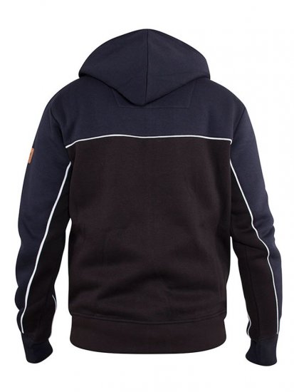D555 Vincent Full Zip Hoody With Chest And Sleeve Piping Detail - Felpe & felpe con cappuccio - Felpe & Felpe con Cappuccio Uomo Taglie Forti