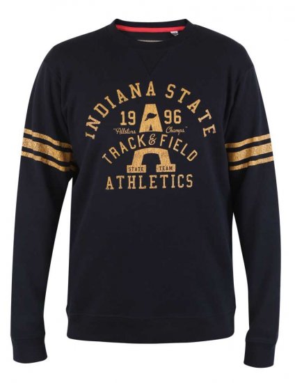 D555 Charlestown Navy Sweatshirt - Felpe & felpe con cappuccio - Felpe & Felpe con Cappuccio Uomo Taglie Forti
