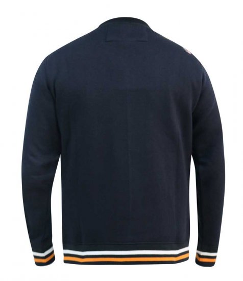 D555 Marlow Printed Crew Neck Sweatshirt Navy - Felpe & felpe con cappuccio - Felpe & Felpe con Cappuccio Uomo Taglie Forti