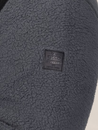D555 Daly Quarter Zip Fleece Sweatshirt Nero/Grigio - Felpe & felpe con cappuccio - Felpe & Felpe con Cappuccio Uomo Taglie Forti