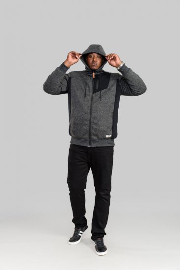 D555 Crofton Hoodie With Sherpa Lining - Felpe & felpe con cappuccio - Felpe & Felpe con Cappuccio Uomo Taglie Forti