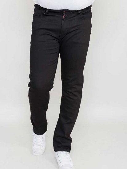 Duke Balfour Relaxed Comfort Fit Stretch Jeans With Elasticated Waist Black - Jeans & pantaloni - Jeans & Pantaloni Uomo Taglie Forti