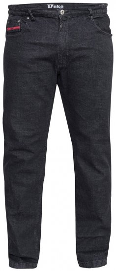 Duke Balfour Relaxed Comfort Fit Stretch Jeans With Elasticated Waist Black - Jeans & pantaloni - Jeans & Pantaloni Uomo Taglie Forti