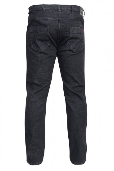 Duke Balfour Relaxed Comfort Fit Stretch Jeans With Elasticated Waist Black - Jeans & pantaloni - Jeans & Pantaloni Uomo Taglie Forti