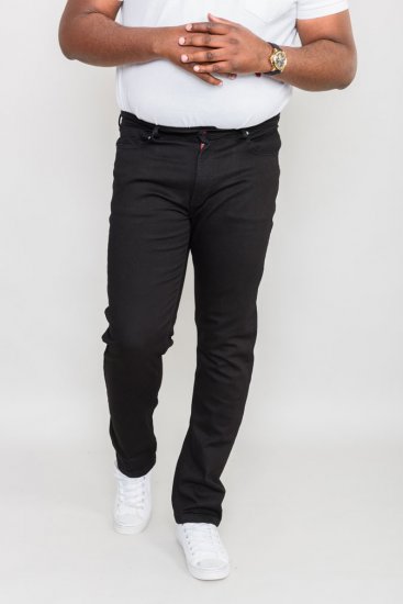 Duke Balfour Relaxed Comfort Fit Stretch Jeans With Elasticated Waist Black - Jeans & pantaloni - Jeans & Pantaloni Uomo Taglie Forti