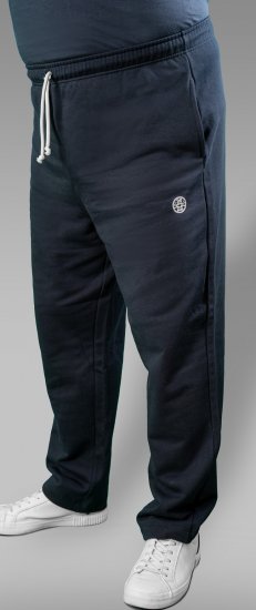 20 Nodi Ponente Long Leg Sports Pants in Combed Fleece Cotton Navy - Pantaloni & pantaloncini tuta - Pantaloni Tuta Uomo Taglie Forti