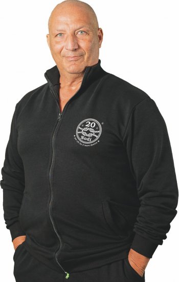 20 Nodi Grecale Gym Jacket Black - Felpe & felpe con cappuccio - Felpe & Felpe con Cappuccio Uomo Taglie Forti