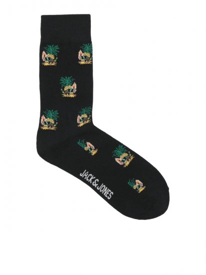 Jack & Jones Pineapple Skulls Calzini Nero confezione da 3 - Intimo & costumi da bagno - Intimo Taglie Forti Uomo