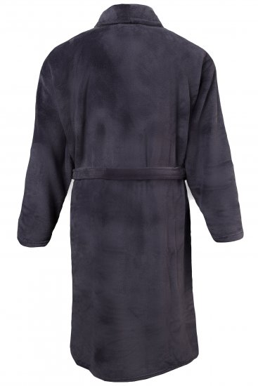 JP1880 Bathrobe with Spacious Patch Pockets Grey - Intimo & costumi da bagno - Intimo Taglie Forti Uomo