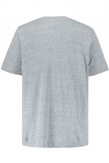 JP1880 702415 T-shirt con scollo a V Grigio melange - Magliette - Magliette Uomo Taglie Forti