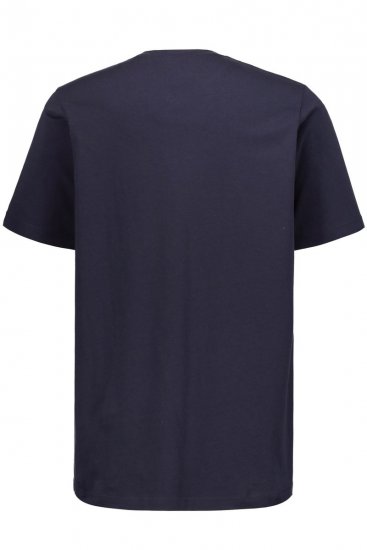 JP1880 702415 T-shirt con scollo a V Blu scuro - Magliette - Magliette Uomo Taglie Forti
