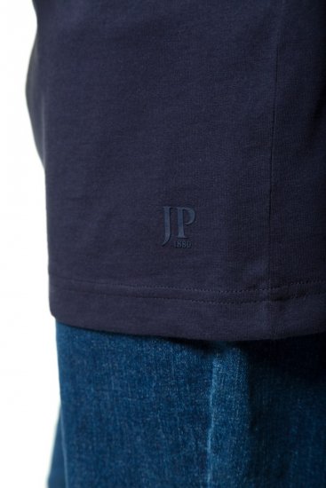 JP1880 702415 T-shirt con scollo a V Blu scuro - Magliette - Magliette Uomo Taglie Forti