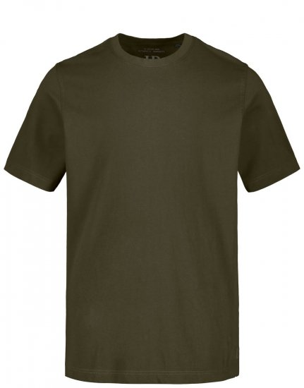 JP1880 702558 T-shirt con girocollo Oliva scuro - Magliette - Magliette Uomo Taglie Forti