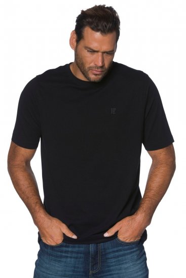 JP1880 702558 T-shirt con girocollo Nero - Magliette - Magliette Uomo Taglie Forti