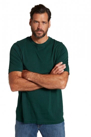 JP1880 702558 T-shirt con girocollo Verde scuro - Magliette - Magliette Uomo Taglie Forti
