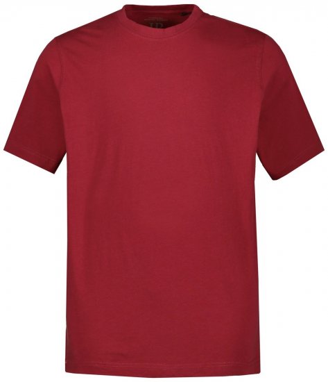 JP1880 702558 T-shirt con girocollo Rosso scuro - Magliette - Magliette Uomo Taglie Forti