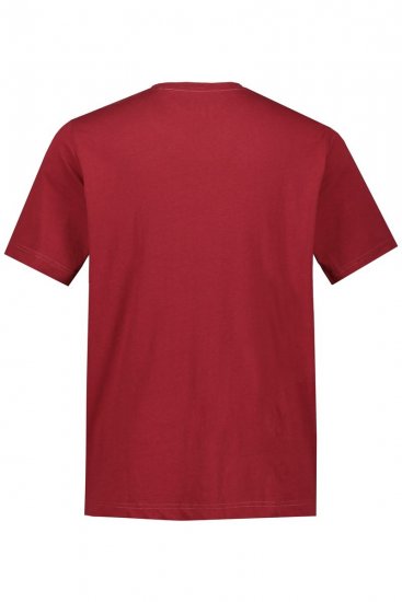 JP1880 702558 T-shirt con girocollo Rosso scuro - Magliette - Magliette Uomo Taglie Forti