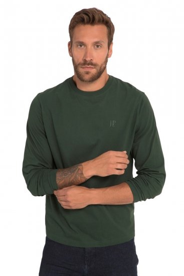 JP1880 Long Sleeve OEKO-TEX T-shirt Green - Magliette - Magliette Uomo Taglie Forti