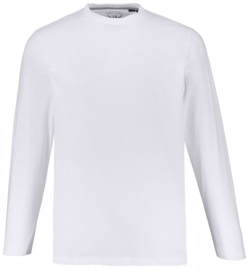 JP1880 702559 T-shirt a maniche lunghe Bianco - Magliette - Magliette Uomo Taglie Forti