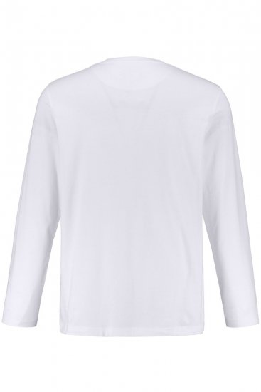 JP1880 702559 T-shirt a maniche lunghe Bianco - Magliette - Magliette Uomo Taglie Forti
